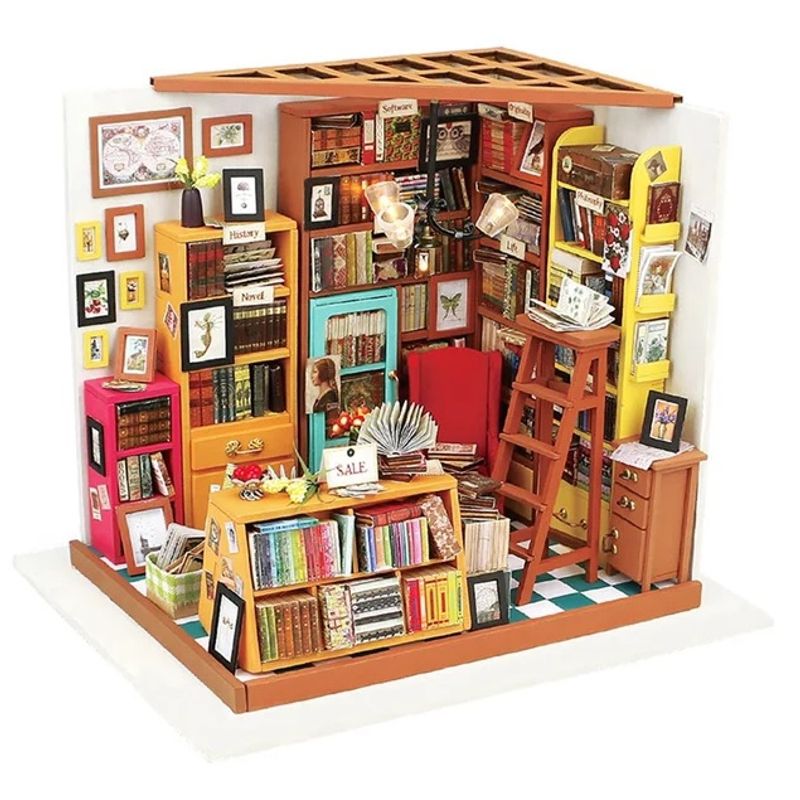 ROBOTIME - Sams Study Casita Miniatura Robotime Puzzle 3d