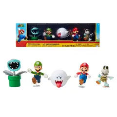NINTENDO - Pack Figuras Super Mario Boo X5 Pack 6Cm