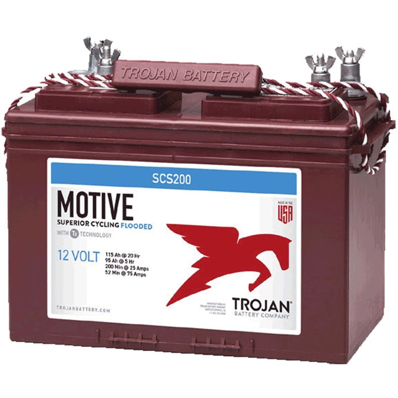 TROJAN - Batería Trojan Scs200 12v 115a Marina Doble Term. Ciclo Prof