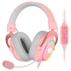 REDRAGON - Audifonos Gamer Zeus H510-X RGB Pink 7.1 USB
