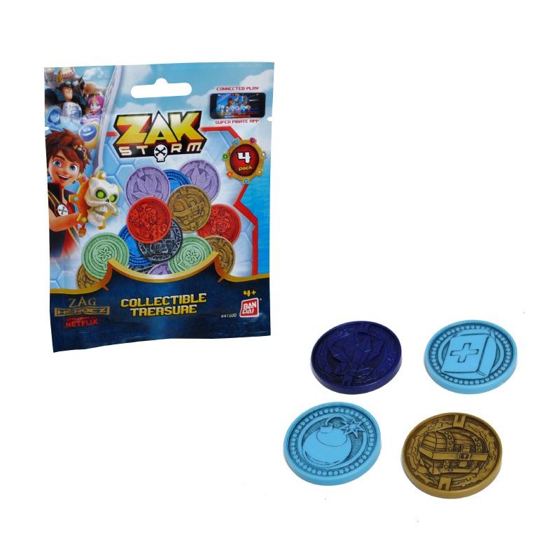 ANSALDO - Set 4 Monedas Zak Storm