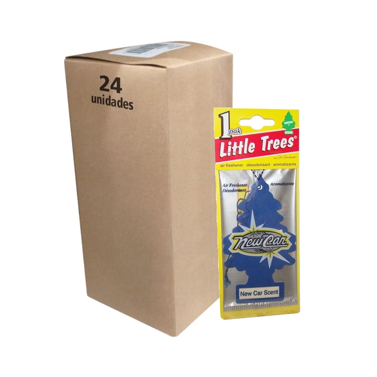 LITTLE TREES - Pack 24 Pinos Aromáticos Little Trees Aroma Auto Nuevo