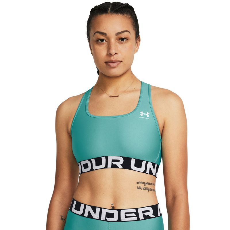 UNDER ARMOUR - Sostén dep HeatGear® Armor Mid mujer Verde UNDER ARMOUR