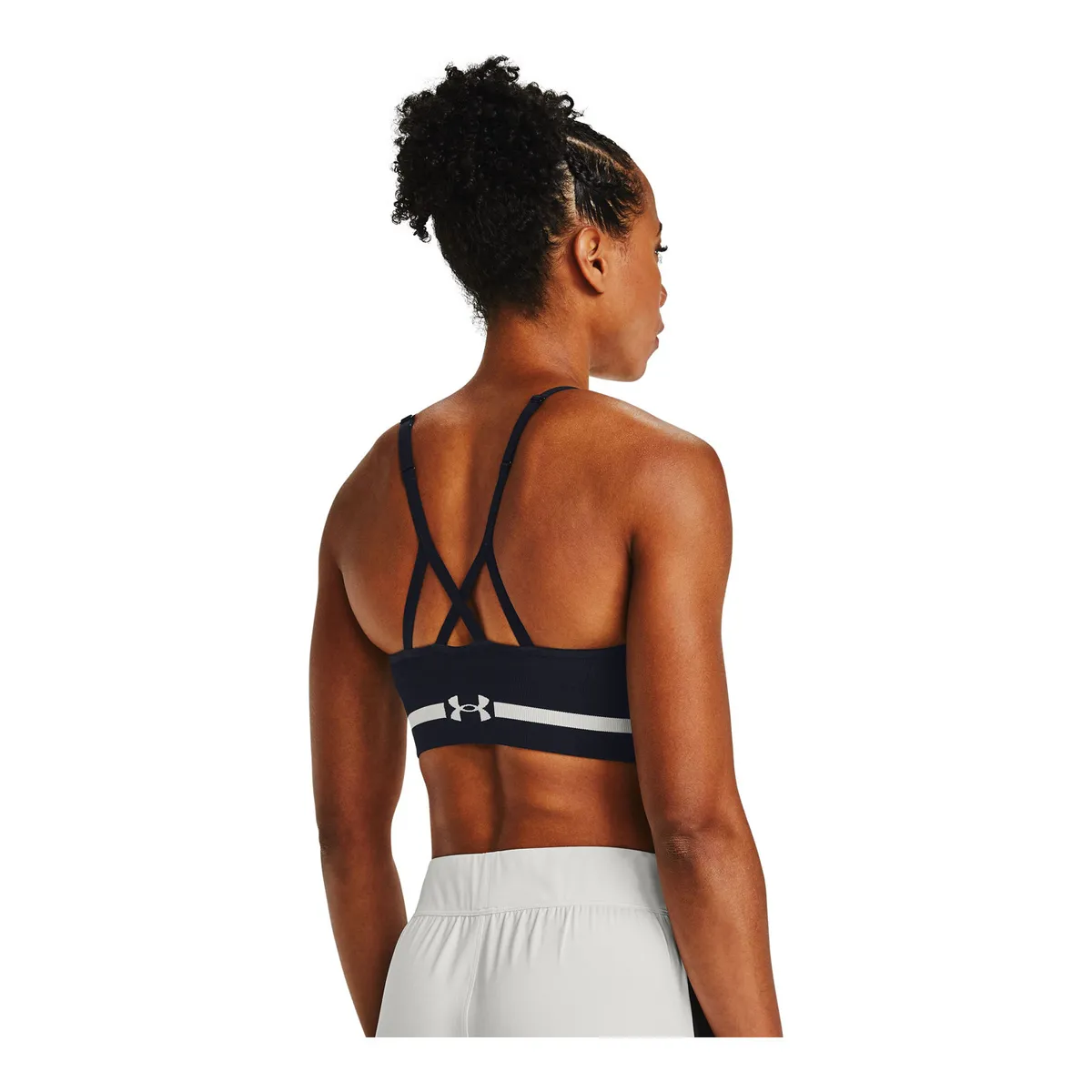 UNDER ARMOUR - Sostén Seamless Low Long mujer Negro UNDER ARMOUR