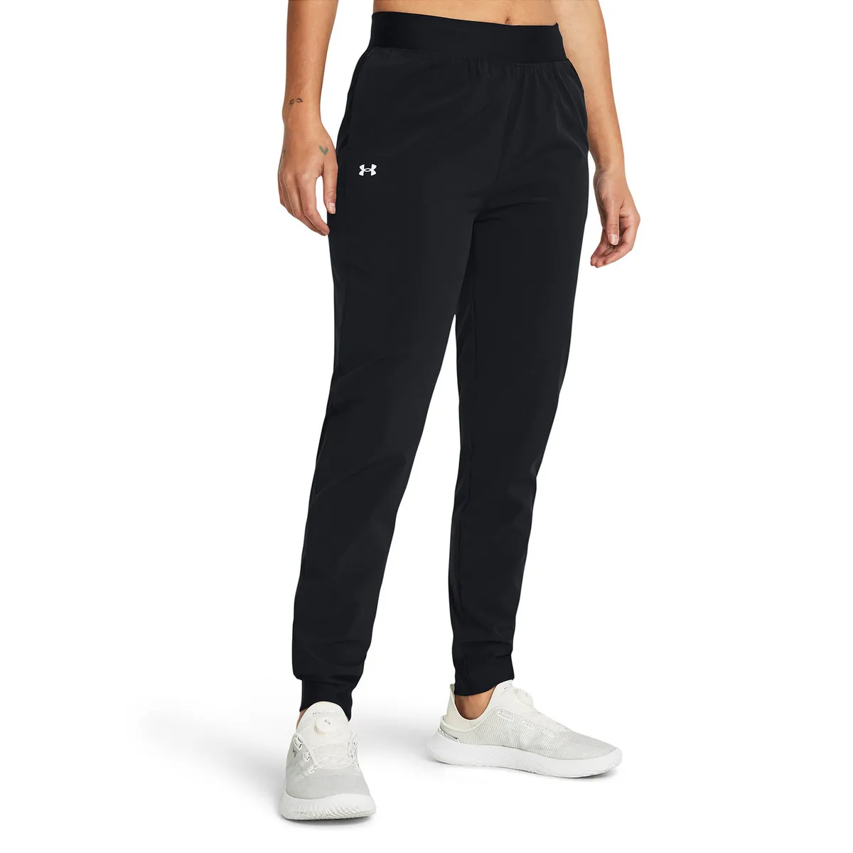 UNDER ARMOUR - Pantalones de tiro alto Rival mujer Negro UNDER ARMOUR