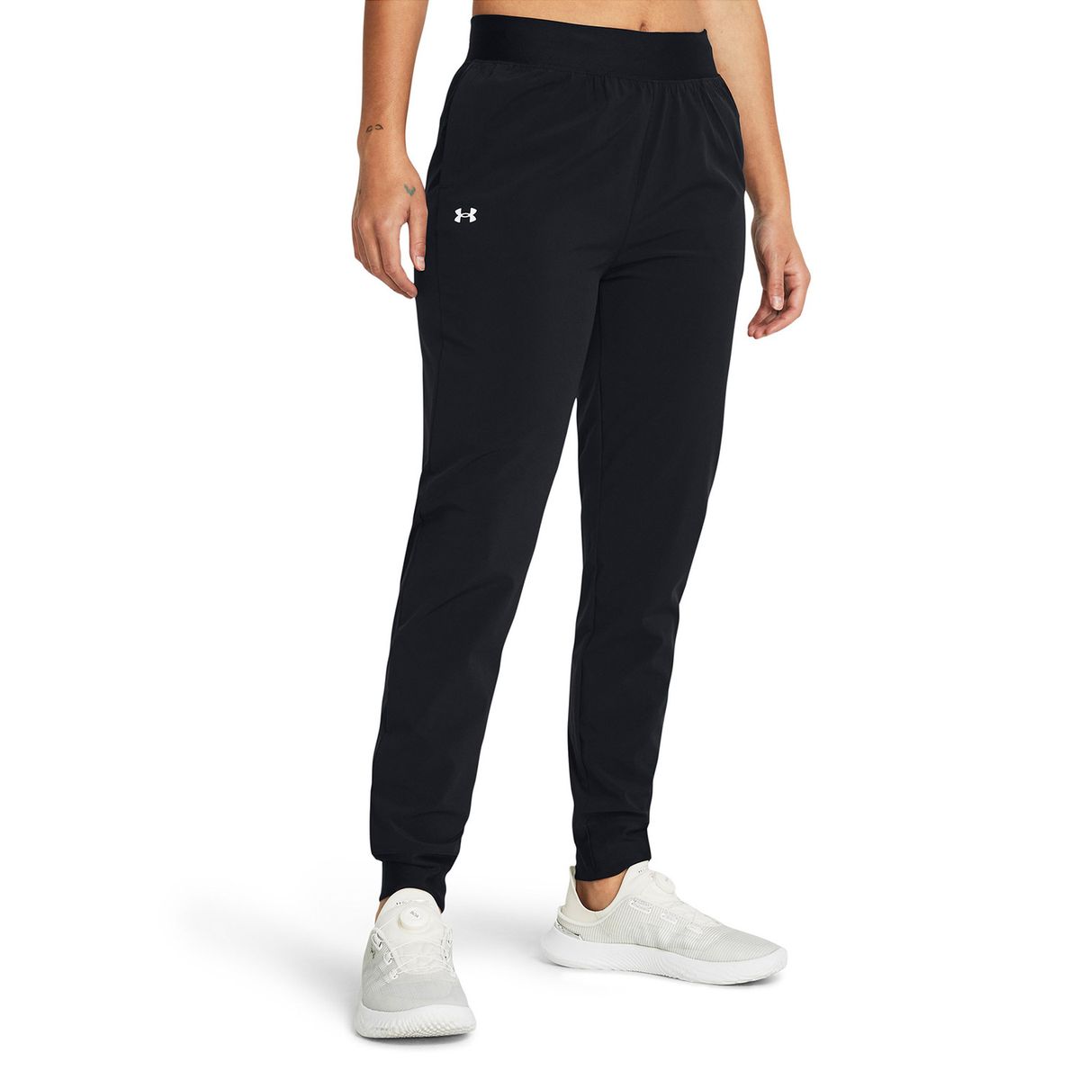 UNDER ARMOUR - Pantalones de tiro alto Rival mujer Negro UNDER ARMOUR