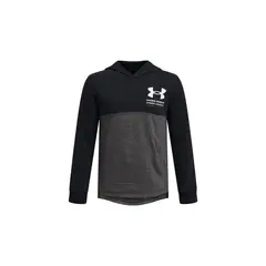 UNDER ARMOUR - Polerón UA Rival Terry Negro para niño
