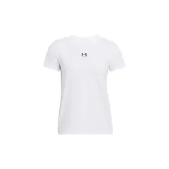 UNDER ARMOUR - Polera manga corta Rival Core mujer Blanco