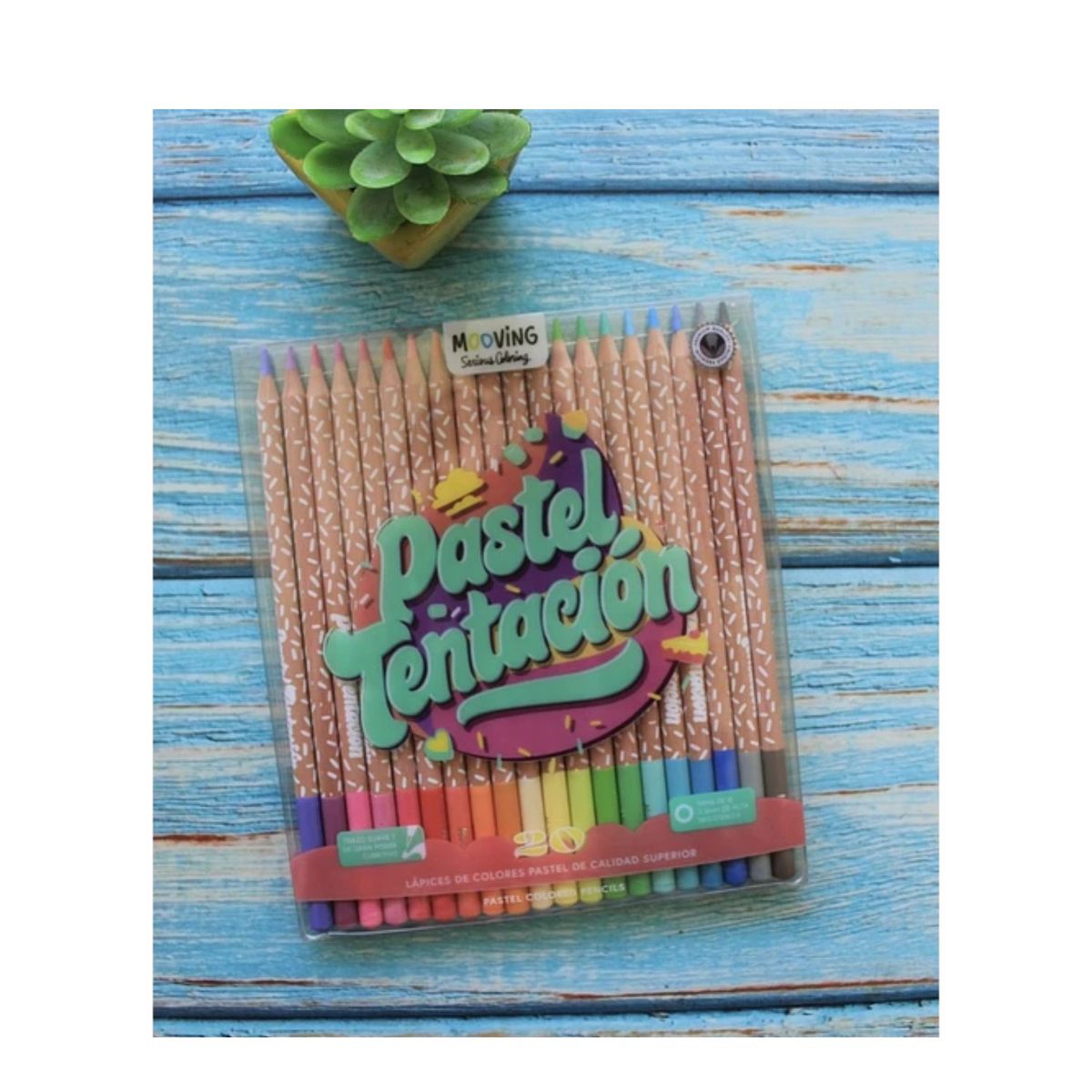 MOOVING - Lapiz Color Premium 20 Colores Pastel