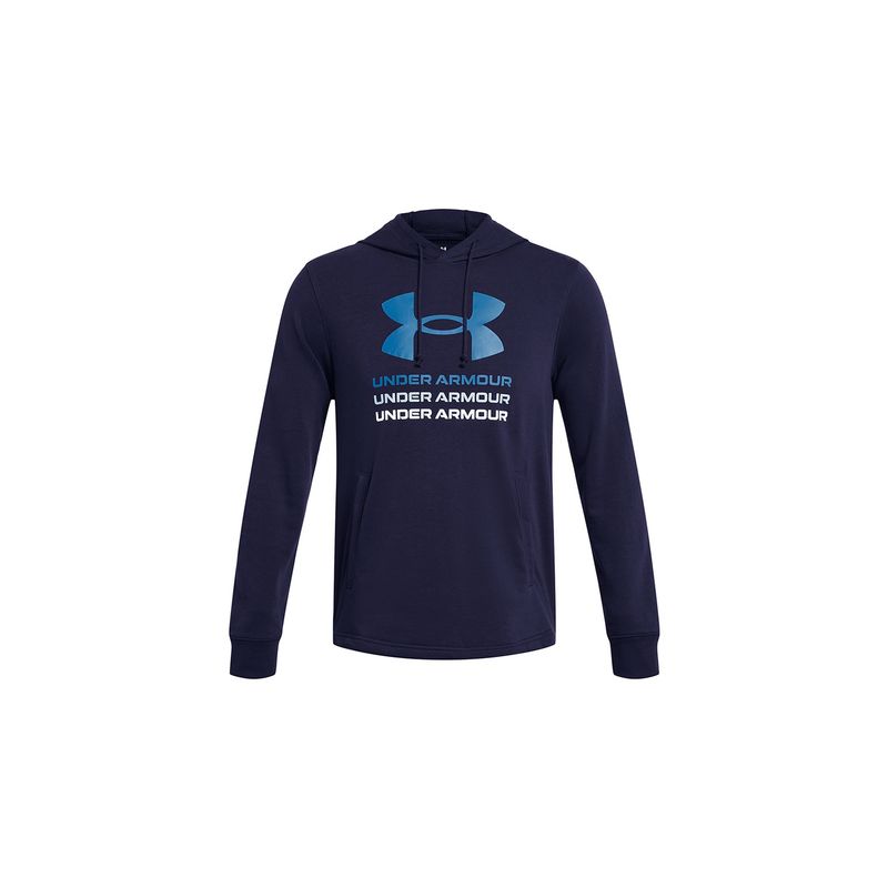UNDER ARMOUR - Polerón UA Rival Terry Azul para hombre UNDER ARMOUR