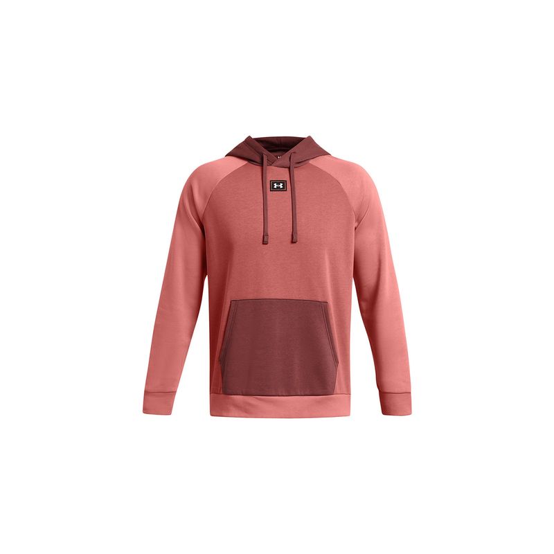 UNDER ARMOUR - Polerón Rival Flc Hd Clrblck Rojo Hombre UNDER ARMOUR