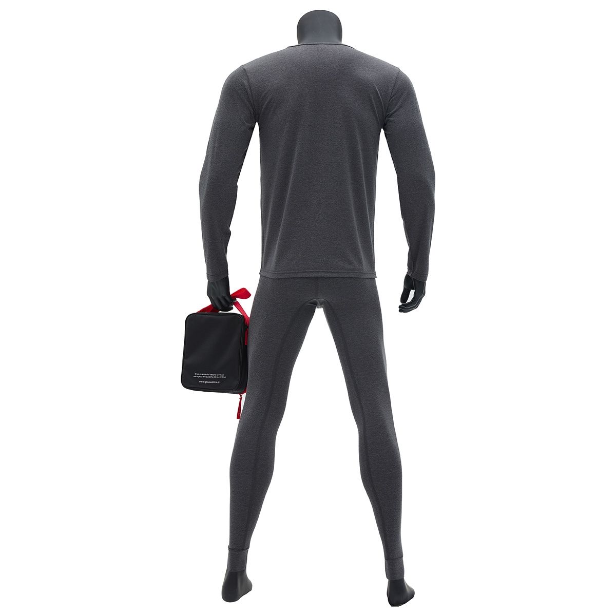 GIOVACCHINO - Pack de Camiseta y Calza Termica Primera Capa Hombre Con Bolso Regalo