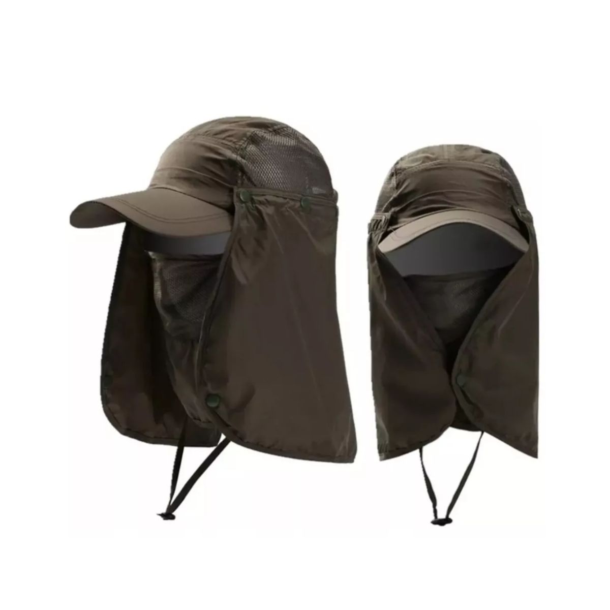 GENERICO - Gorro Visera Con Protección Solar Campin Caza Impermeable