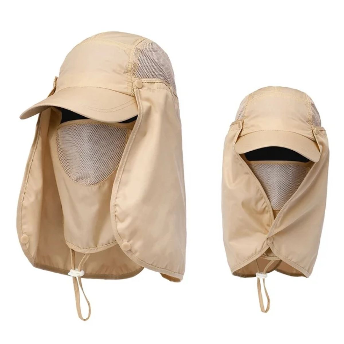 GENERICO - Gorro Visera Con Protección Solar Campin Caza Impermeable