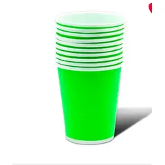 GENERICO - Vaso Carton Verde 87*75*53 20 Unidades