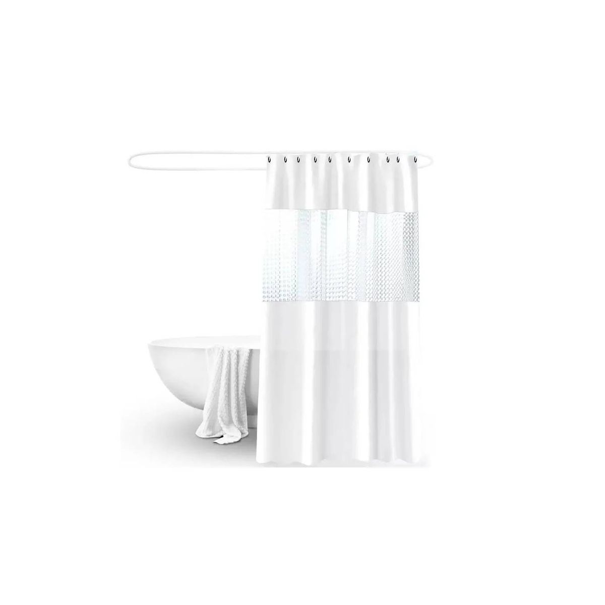 GENERICO - SET DE BAÑO COMBO ELEGANTE BLANCO