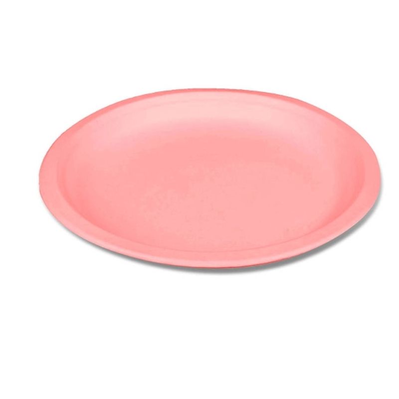GENERICO - Plato Carton Rosado 18*18CM  20 Unidades