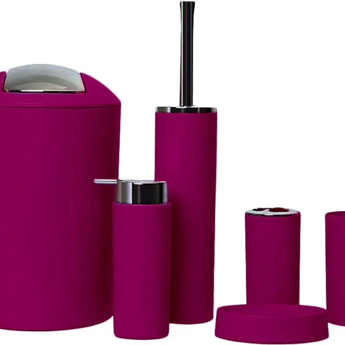 GENERICO - Set De Baño 6 Accesorios Organizadoras Elegante BURDEO