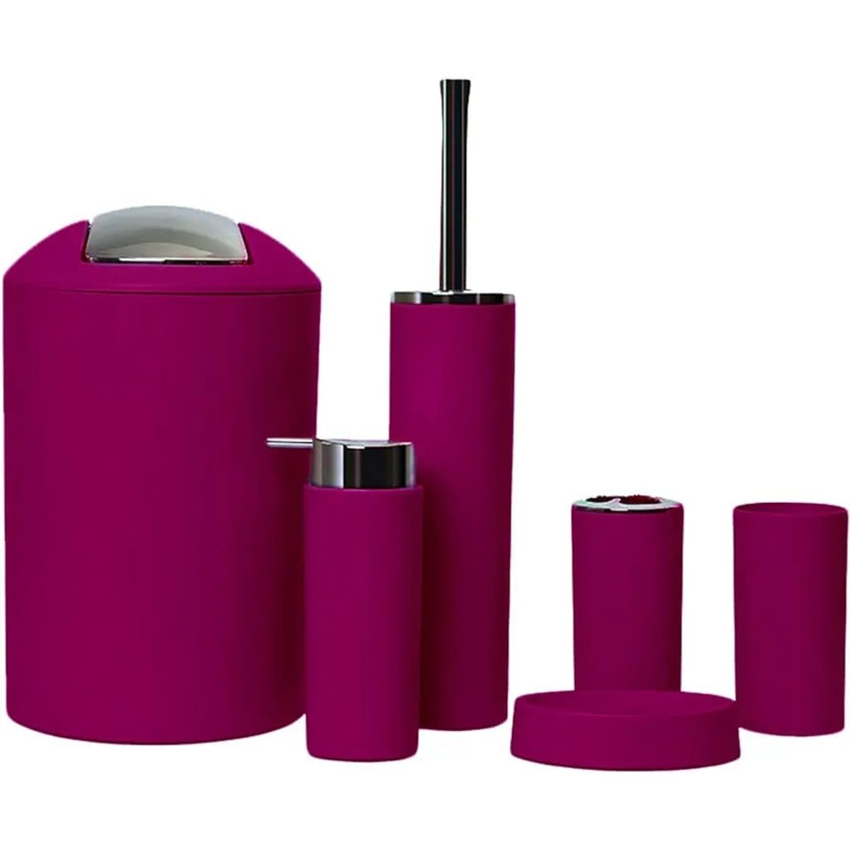 GENERICO - Set De Baño 6 Accesorios Organizadoras Elegante BURDEO