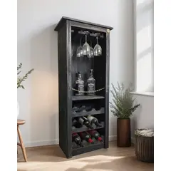 GENERICO - BAR CAVA VINTAGE NEGRO DECAPADO