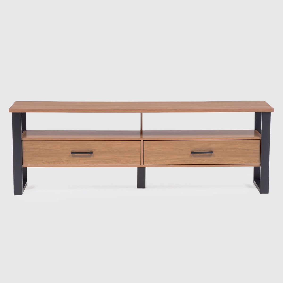 ROCA - Rack Queule Tv 75 Roble - Negro