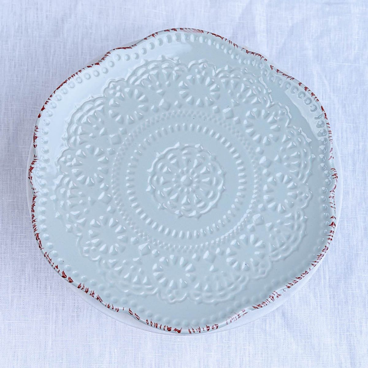 GENERICO - Plato de Entrada Flor Puntos Menta