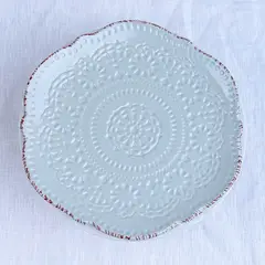 GENERICO - Plato de Entrada Flor Puntos Menta