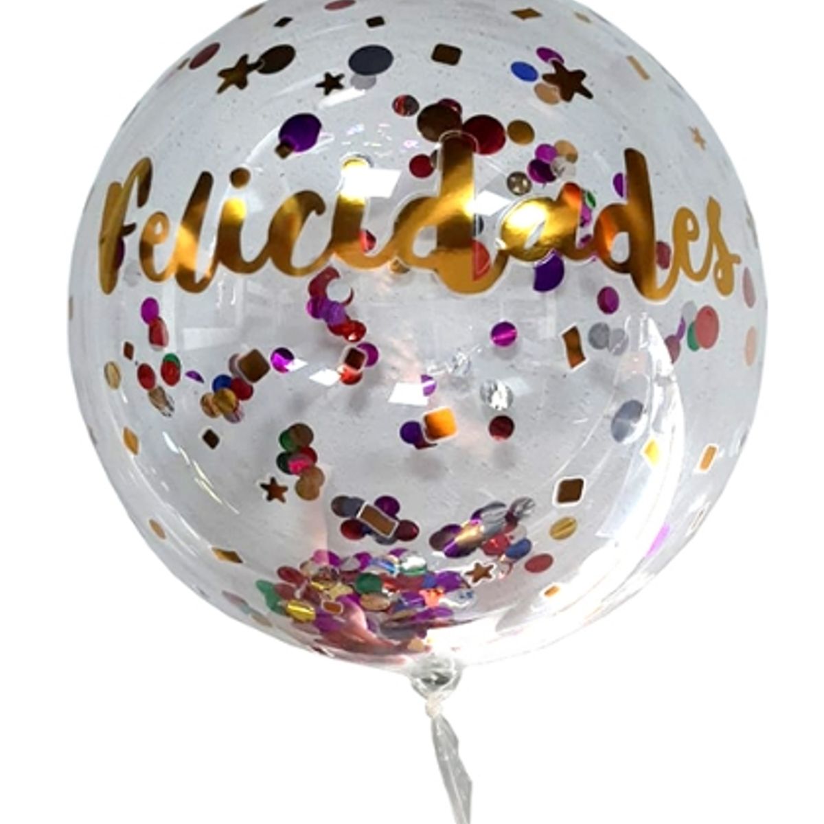 GENERICO - Globo Burbuja Confeti Felicidades
