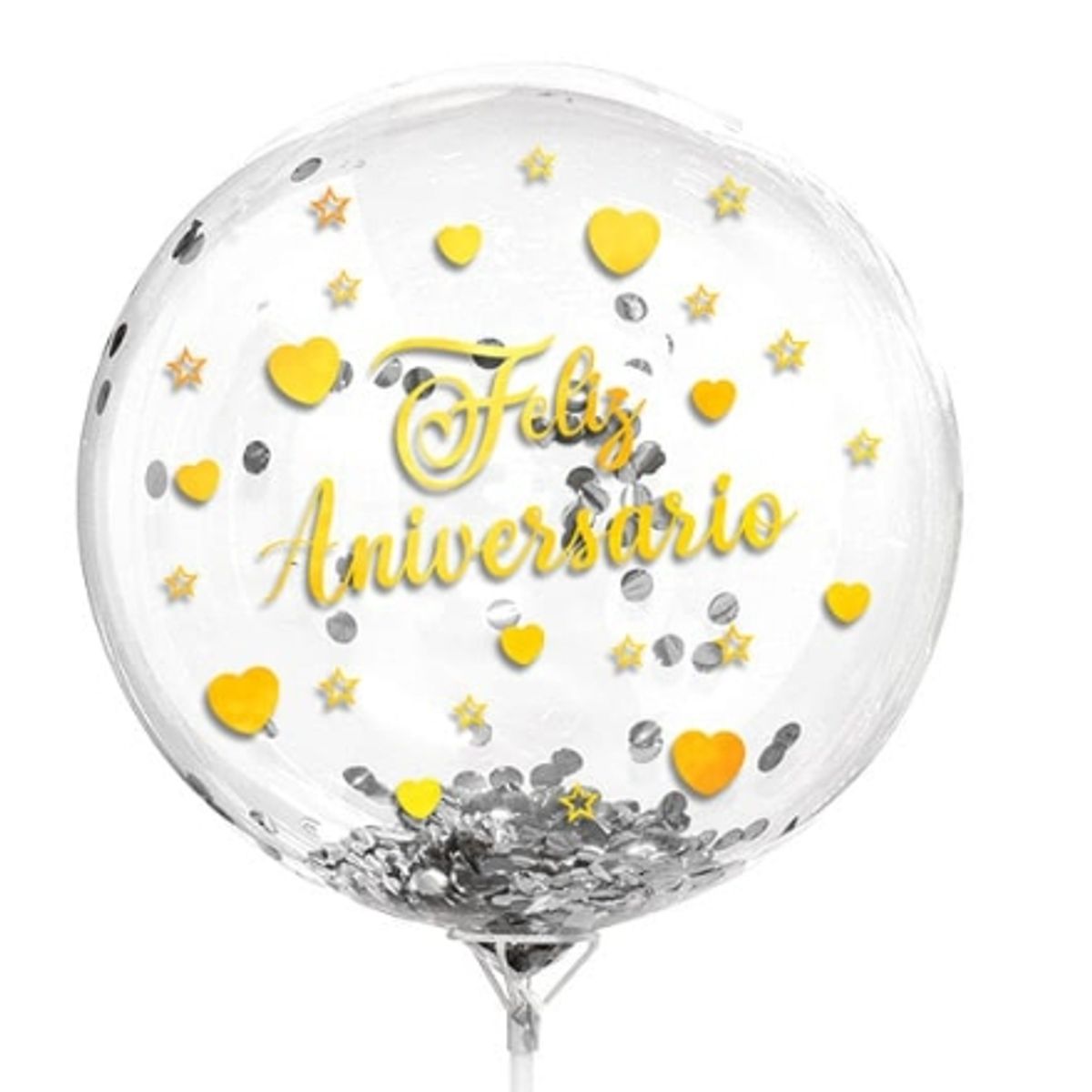 GENERICO - Globo Burbuja Confeti Aniversario