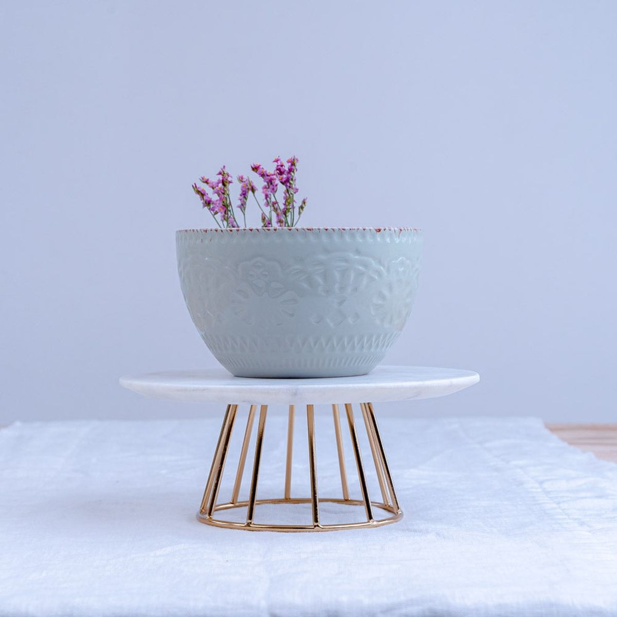 GENERICO - Bowl Flor Puntos Menta