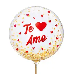 GENERICO - Globo Burbuja Confeti Te amo