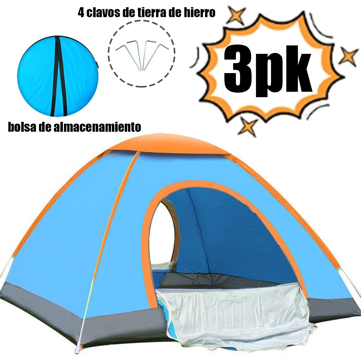 EDWINAYY - Carpa Paraviento Playa Adventure 2-3 Personas Filtro Uv 50