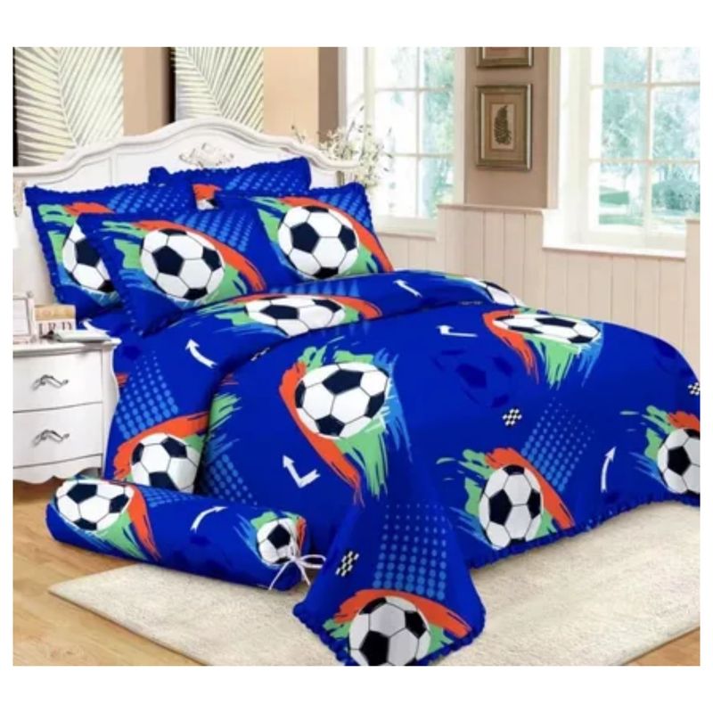 GENERICO - CUBRECAMA DE NIÑO 1.5 PLAZA QUILT AZUL BALON DIANA