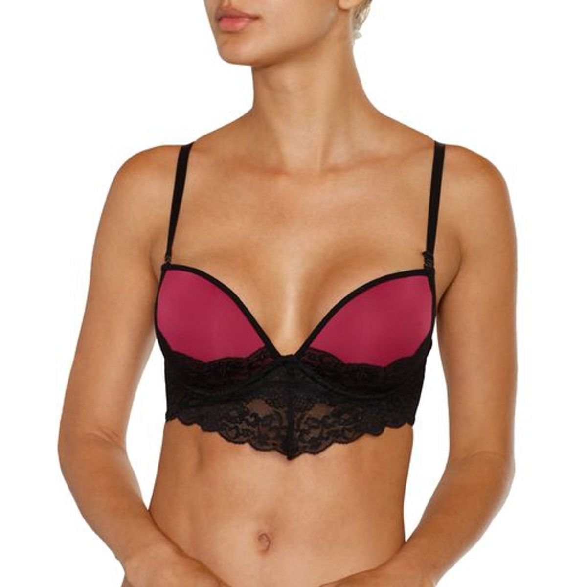 BAZIANI - Sostén Microfibra Encaje 3780