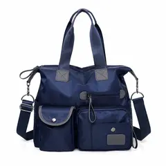 DANWEILE - Bolso bandolera mujer gran capacidad azul