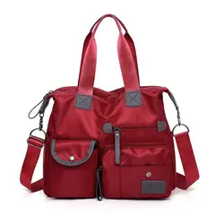 DANWEILE - Bolso bandolera mujer gran capacidad rojo
