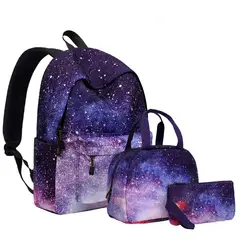 DANWEILE - Mochila escolar para estudiantes con patrón cielo estrellado