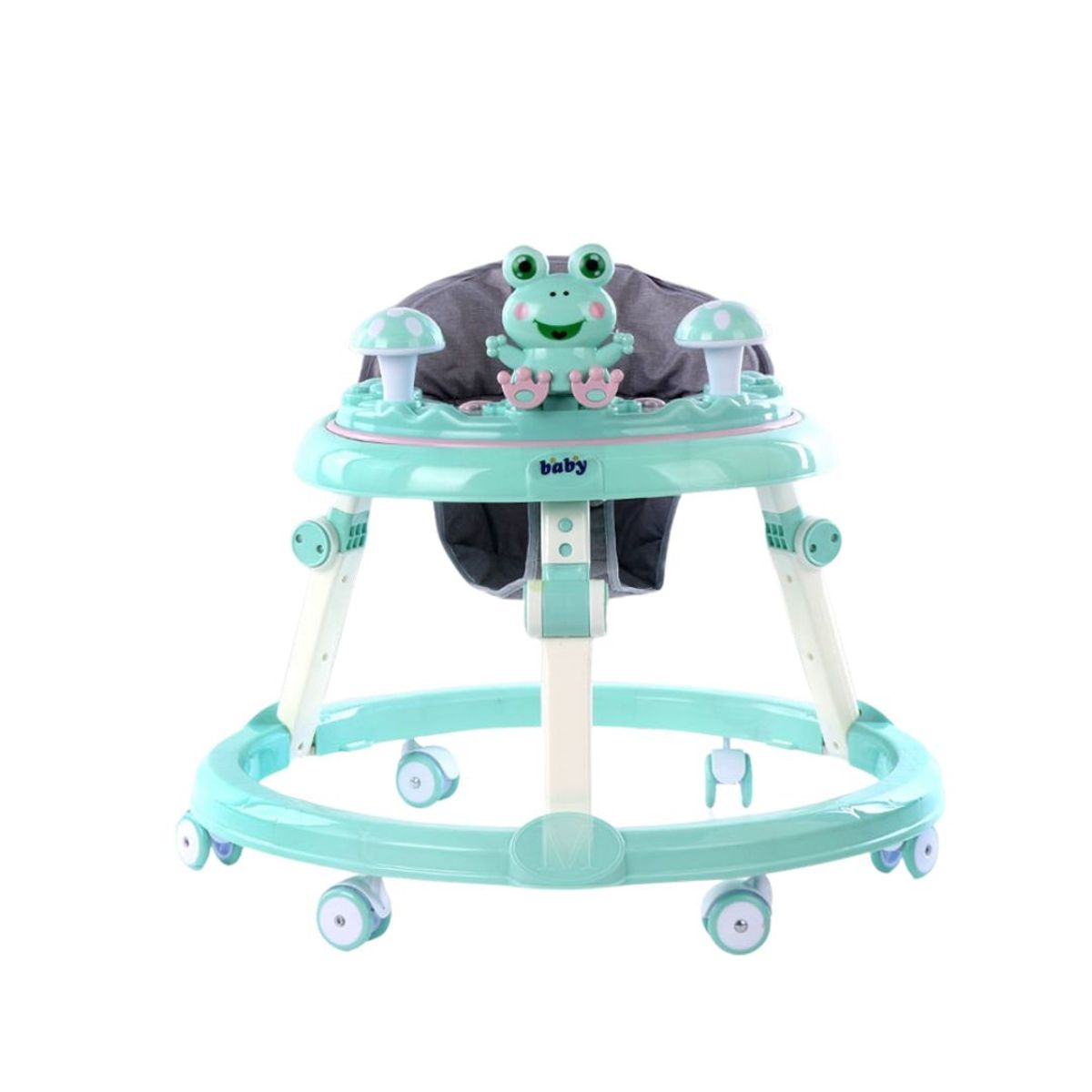 BABYLUNA - Andador y Gimnasio con bandeja de juego y música Verde