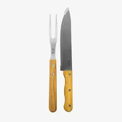 DECO EXPRESS - Set 2 Pcs Cuchillo Y Tenedor Asado Lyn