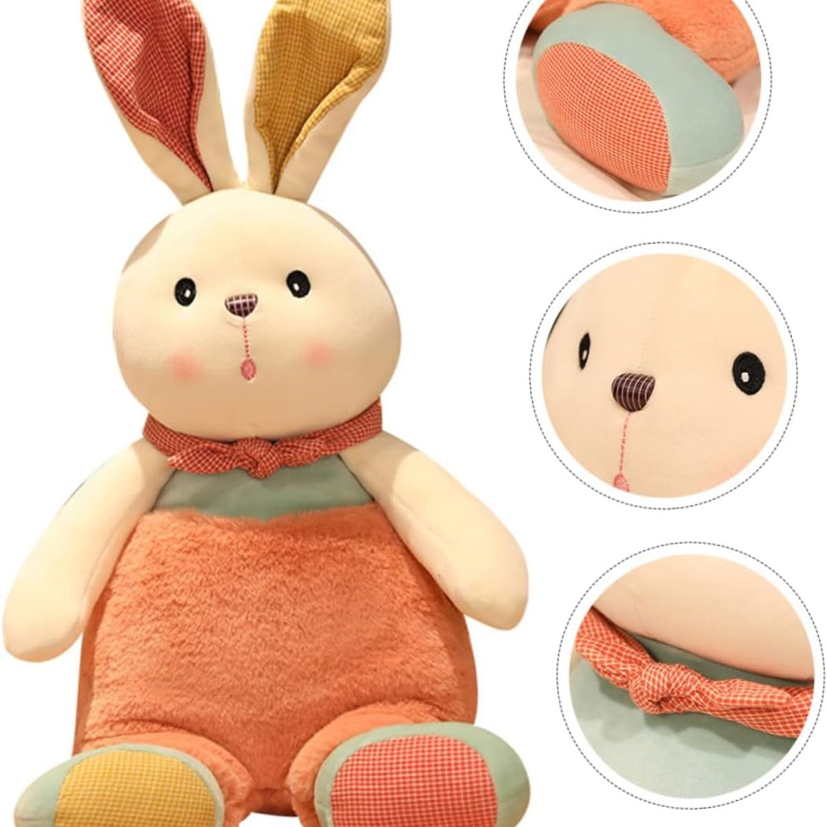 CRUSEC - Peluche Kawaii De Juguete 61cm Relajante Felpa Bebe Conejo