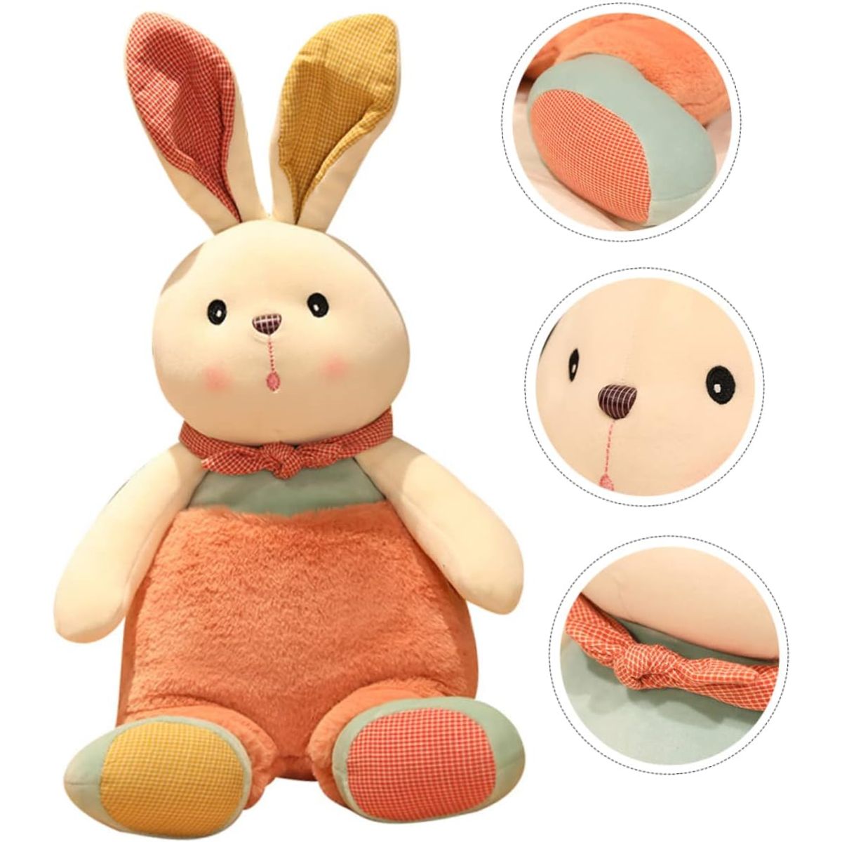 CRUSEC - Peluche Kawaii De Juguete 61cm Relajante Felpa Bebe Conejo