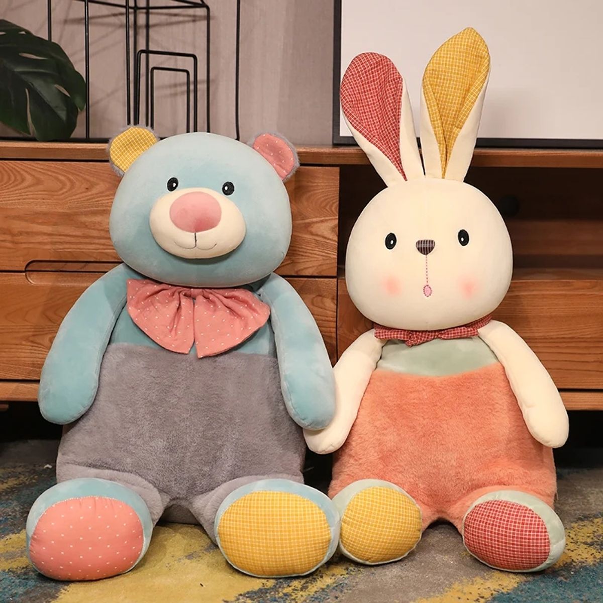 CRUSEC - Peluche Kawaii De Juguete 61cm Relajante Felpa Bebe Conejo