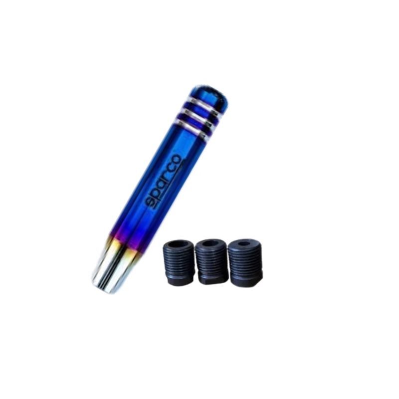 GENERICO - Pomo Manilla De Cambio Auto Universal Azul 18cm  Adaptadore