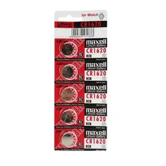 MAXELL - Pack 5 Pilas Botón Litio Cr1620 3V