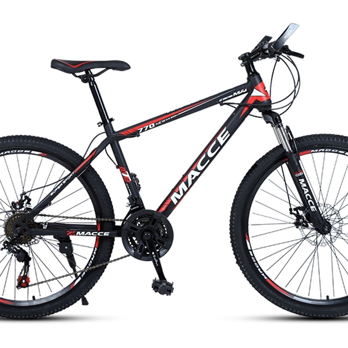 GENERICO - Bicicleta Aro 26 Black Red