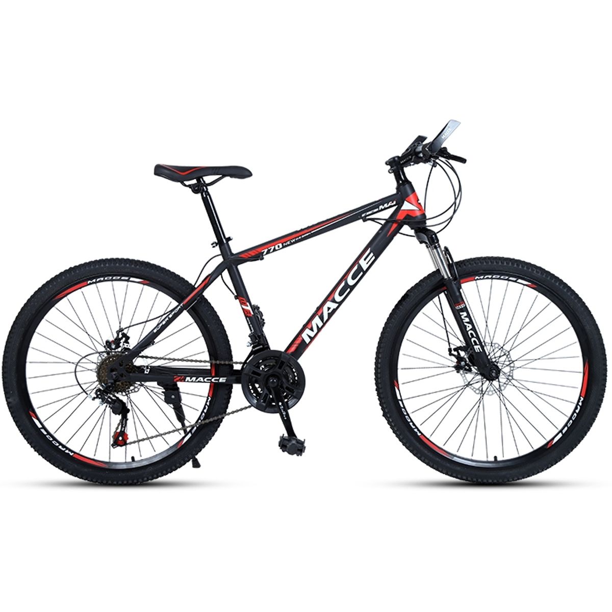 GENERICO - Bicicleta Aro 26 Black Red