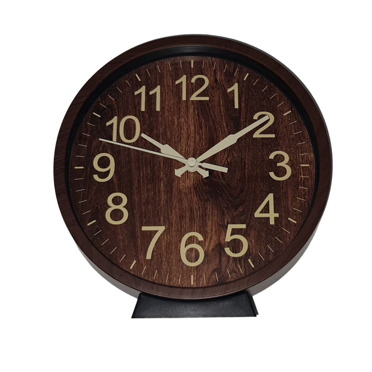 MOGA - Reloj pared mural mesa retro pvc 18cm con base