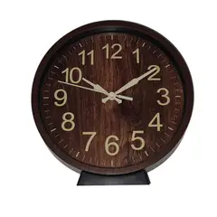 MOGA - Reloj pared mural mesa retro pvc 18cm con base