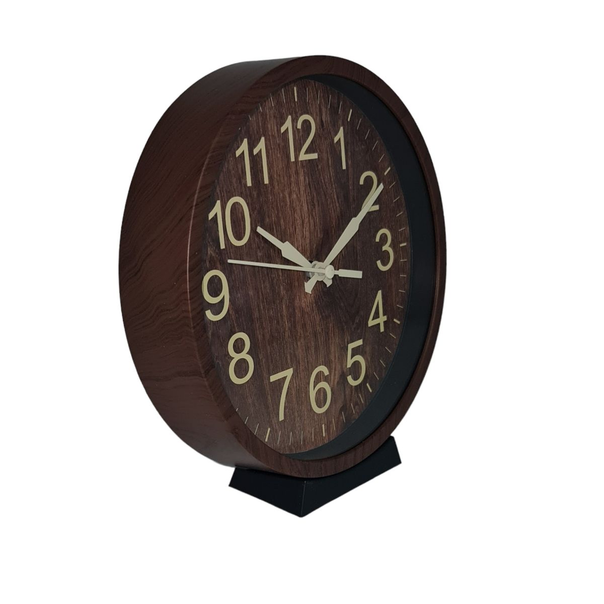 MOGA - Reloj pared mural mesa retro pvc 18cm con base