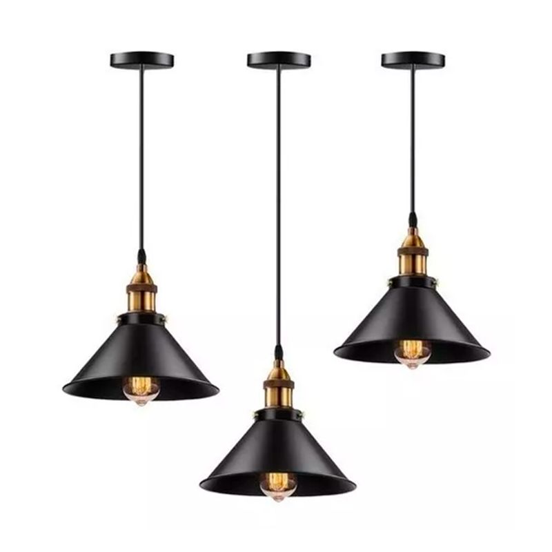 GENERICO - Lamparas Colgante De Techo Vintage 3 Pcs No Incluye Bombilla